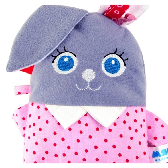 Развивающая мягкая игрушка «Мой Зайчик» с погремушкой