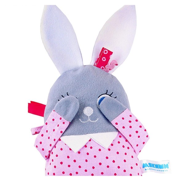 Развивающая мягкая игрушка «Мой Зайчик» с погремушкой