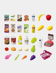 Супермаркет детский с кассой и тележкой