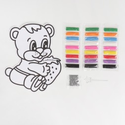 Фреска «Сладкоежка» 10 цветов песка