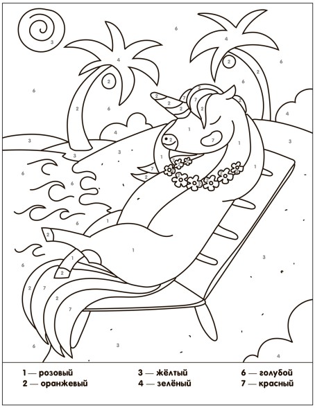 Волшебное путешествие (Раскраски по номерам. Единороги)