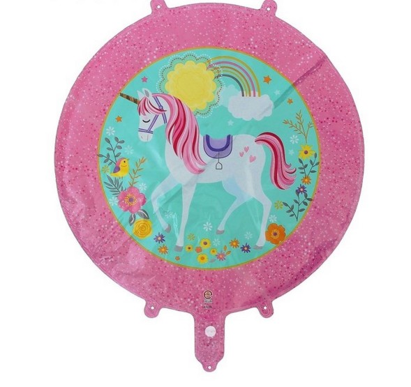 Шар фольгированный 16&quot; &quot;Единорог на прогулке&quot;