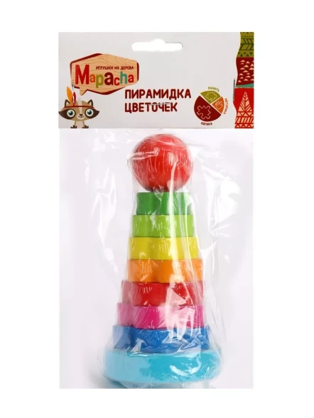 Пирамидка Цветочек Mapacha, 13,5 см