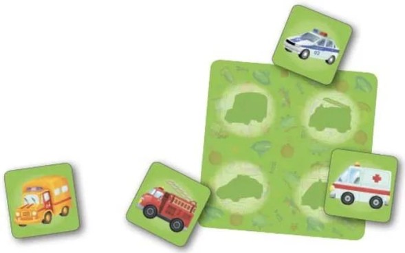 Настольные игры. Мемо Лото. Транспорт. 2 в 1