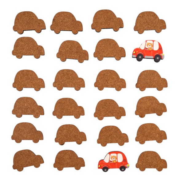 Настольная деревянная игра МЕМО «Машинки». Десятое королевство