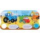 Картонная книга с музыкальным чипом &quot;Весёлый транспорт&quot;, 10 стр., Синий трактор