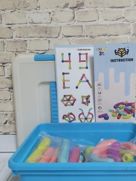 Магнитный конструктор шарики и палочки, 36 деталей