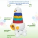 Игрушка развивающая Baby Go Уточка 3в1: неваляшка, пирамидка, сортер