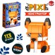 Конструктор блочный «PIXI. Лисёнок», животные, мини блоки, 113 деталей