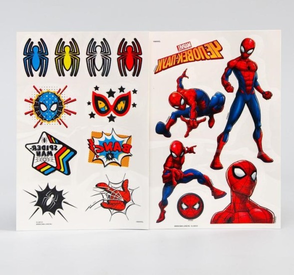 Набор детских татуировок «Человек-Паук: Герой»