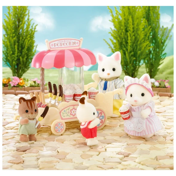 Ночь распродаж Набор Sylvanian Families Тележка с попкорном 2809