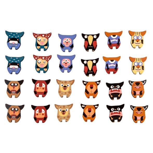 Настольная деревянная игра МЕМО «Монстрики». Десятое королевство