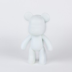 Игрушка помпонами «Медведь», белый розовый