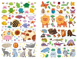 Переводные картинки. Животный мир. Робинс