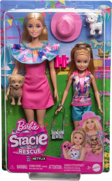 Набор кукол Barbie и Stacie с 2 собаками и аксессуарами