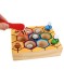 Сортер деревянный Пчелки и Улей с щипцами, учим цвета