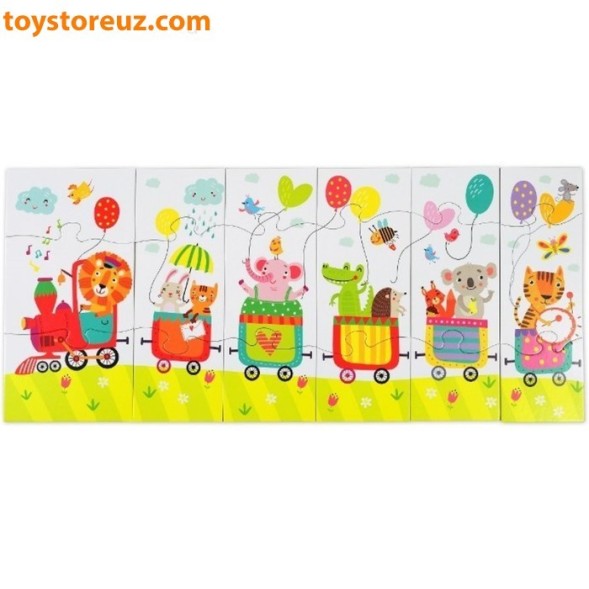 Пазлы «Вот такой паровозик»