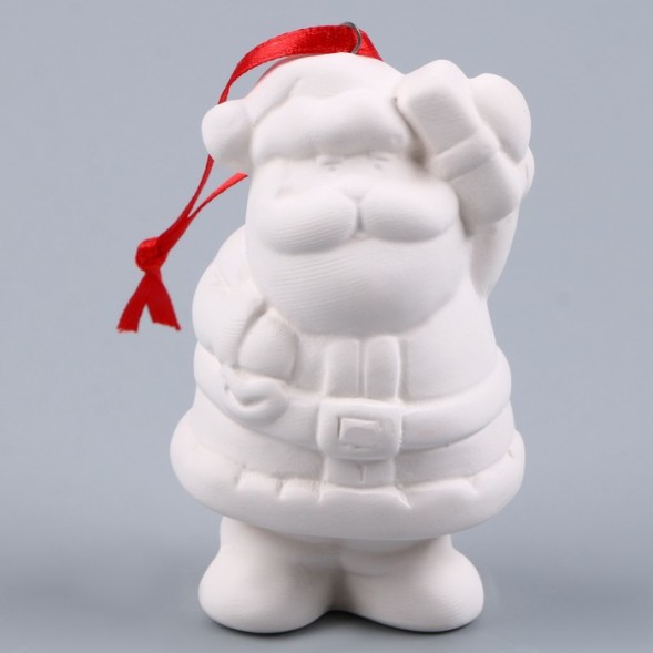 Ёлочные игрушки под раскраску «Волшебный», 4 шт., с подвесом, кисть