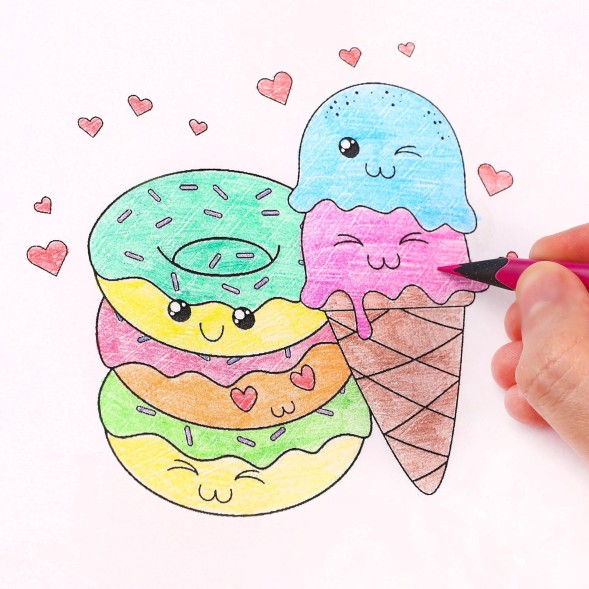 Карандаши цветные 12 цветов + чернографитный карандаш "Эльза", Холодное сердце