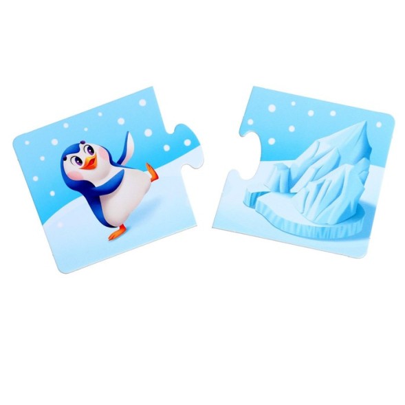 Макси-пазл «Половинки. Кто где живёт?», 24 элемента