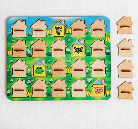 Игра для тренировки памяти &quot;Мемо. Домики&quot;