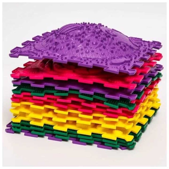 Ортопедический массажный коврик Орто пазл &quot;Ассорти 12&quot;, 12 шт