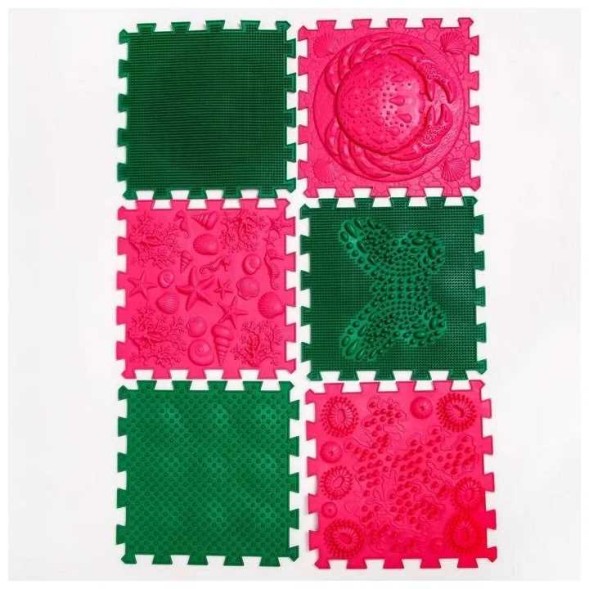 Ортопедический массажный коврик Орто пазл &quot;Ассорти 12&quot;, 12 шт