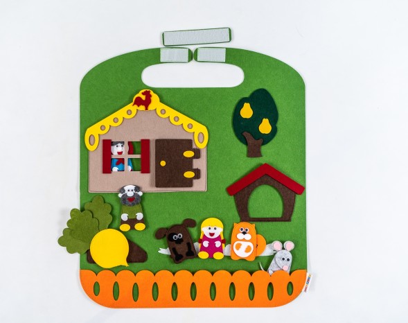 Дидактический коврик-игралка в дорогу "Репка"