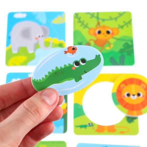 Набор игрушек для ванны «Африка», по методике Сегена , 6 пазлов, 12 деталей