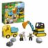 Купить в магазине BWAY Ташкент Узбекистан - Конструктор LEGO DUPLO Грузовик и гусеничный экскаватор 10931