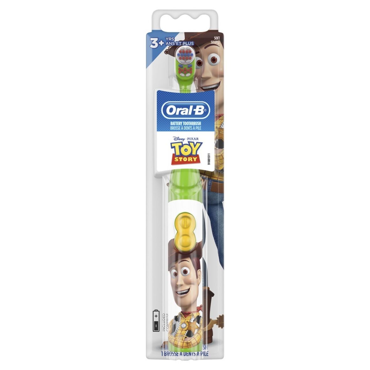Электрическая детская зубная щетка Oral-B Kid’s Disney Pixar История игрушек