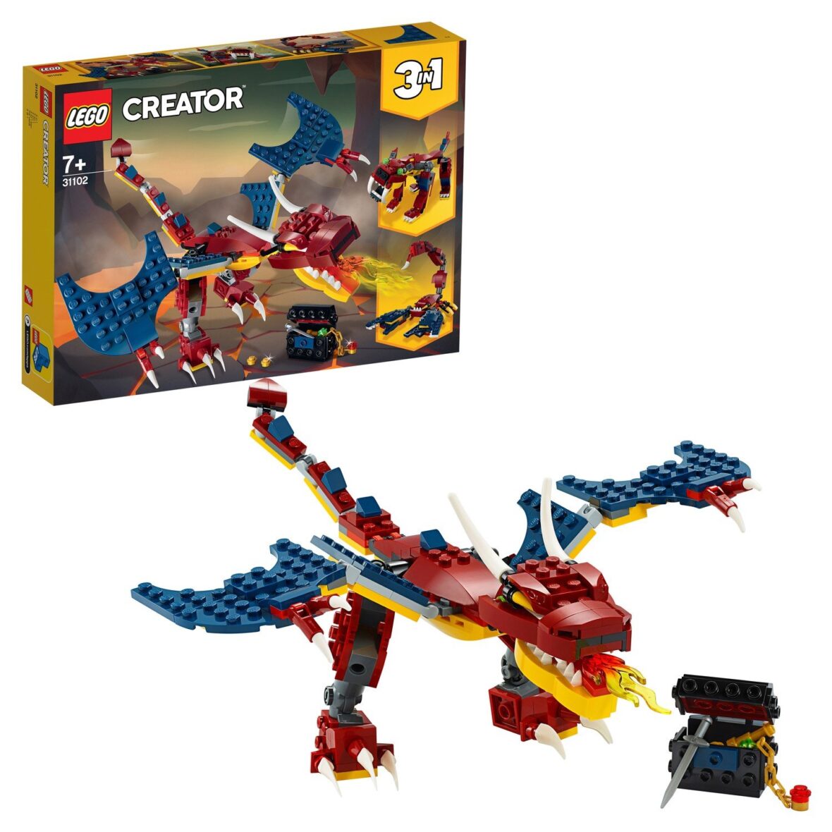 Конструктор LEGO Creator Огненный дракон 31102