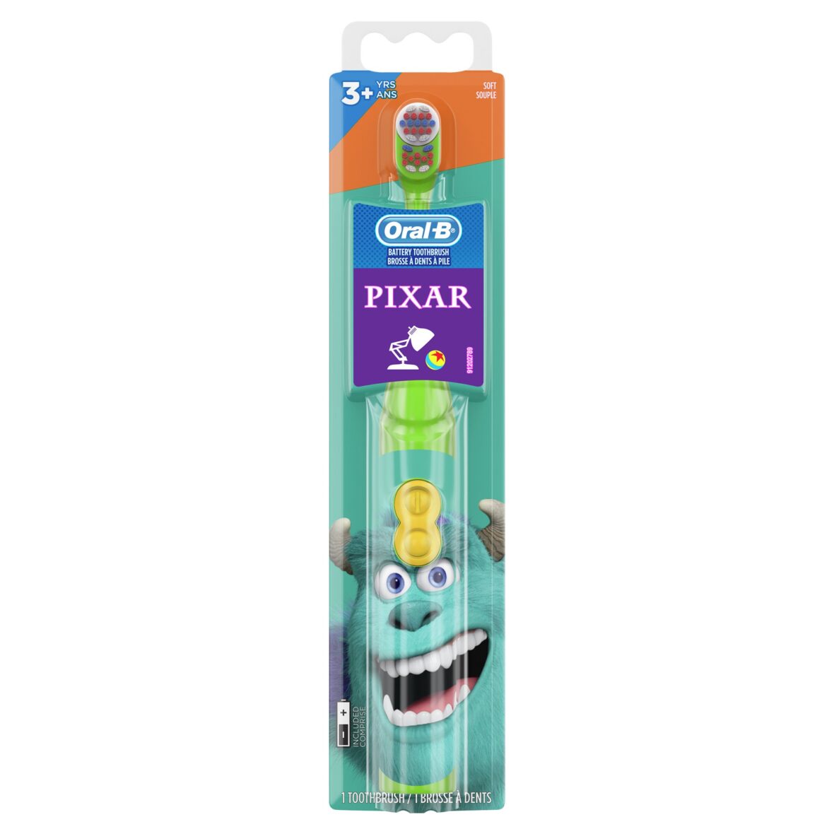 Электрическая детская зубная щетка Oral-B, с любимцами PIXAR, Мягкая щетина, для детей 3+