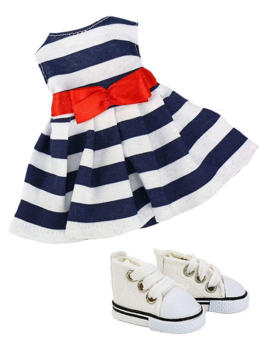 Комплект одежды с обувью «Ася Морской бриз» для куклы 26-29 см