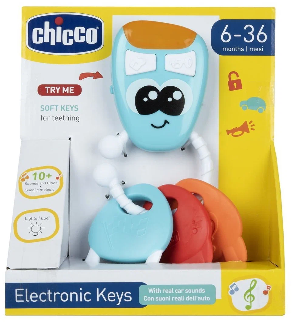 Интерактивная развивающая игрушка Chicco Электронные ключи